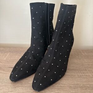 NWT JCREW RHINESTONE SNIP-TOE BOOTS